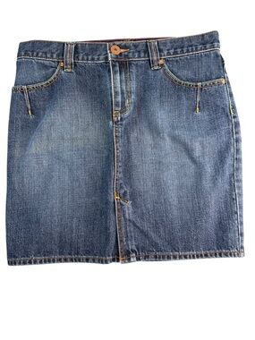 Vintage Old Navy Low Waist Denim Mini Skirt Size 8